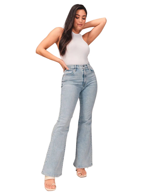 Dam Jeans med hög midja Trendig 0