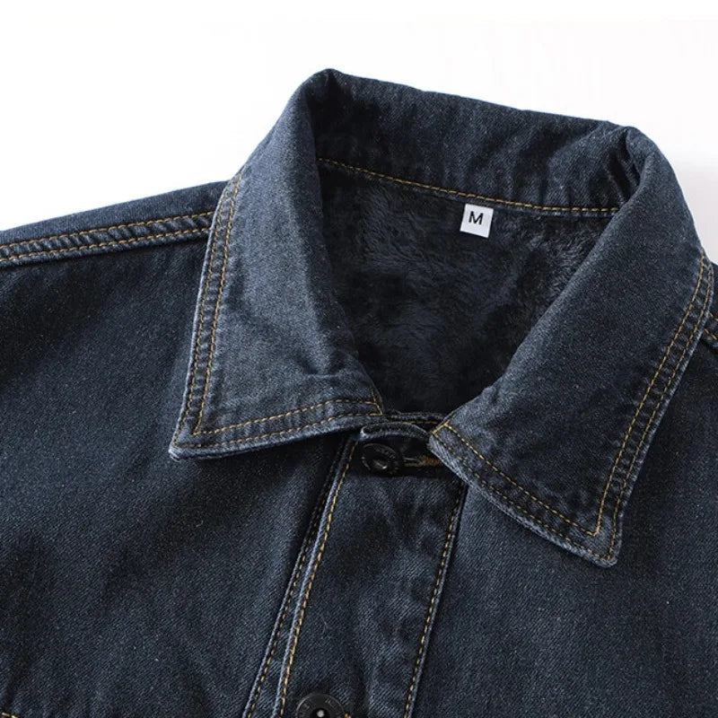 Dam Jeansjacka Boxig Stil med Stora Fickor 2