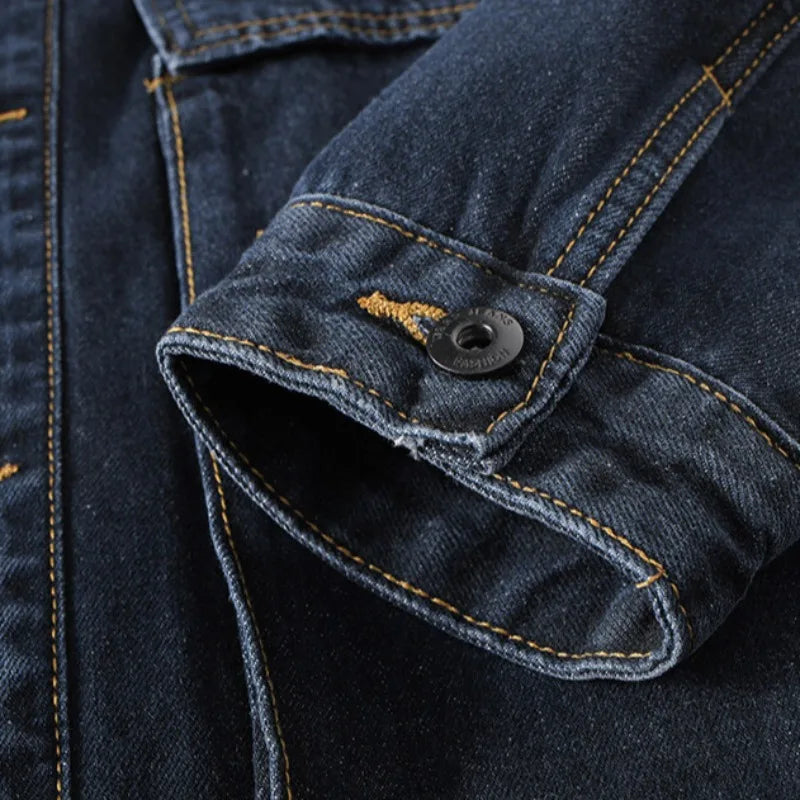 Dam Jeansjacka Boxig Stil med Stora Fickor 3
