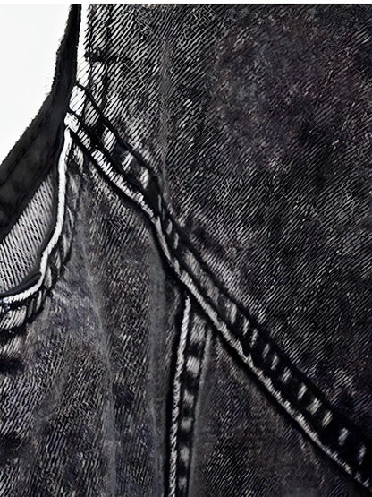 Dam Jeansväst Klassisk Stil Mångsidig Denim 1