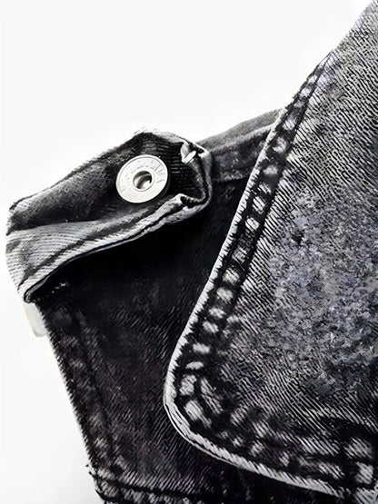 Dam Jeansväst Klassisk Stil Mångsidig Denim 3