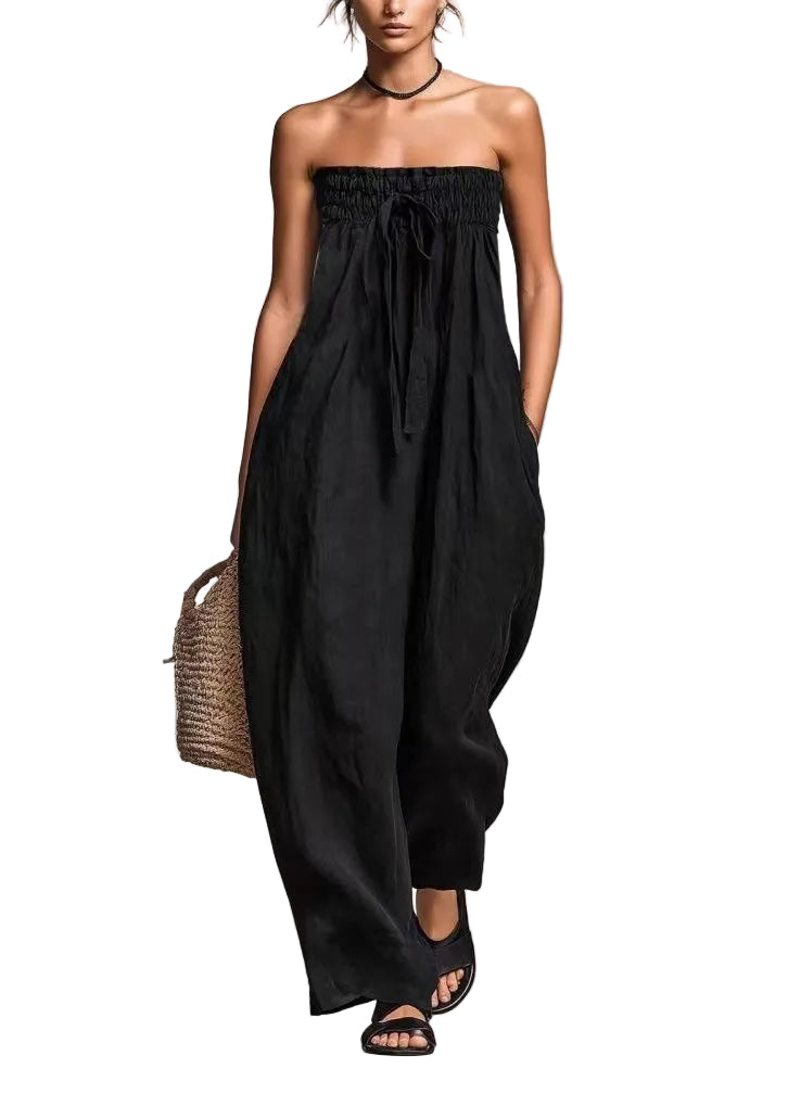 Dam Jumpsuit Ärmlös Dragsko Design 0