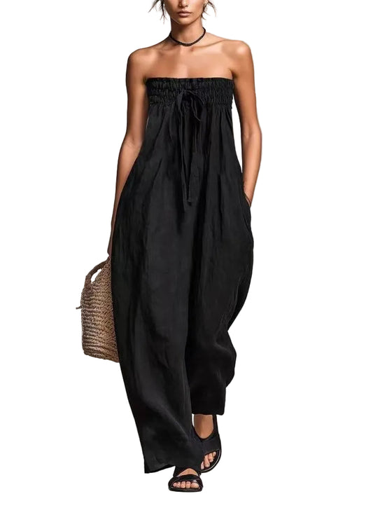 Dam Jumpsuit Ärmlös Dragsko Design 0