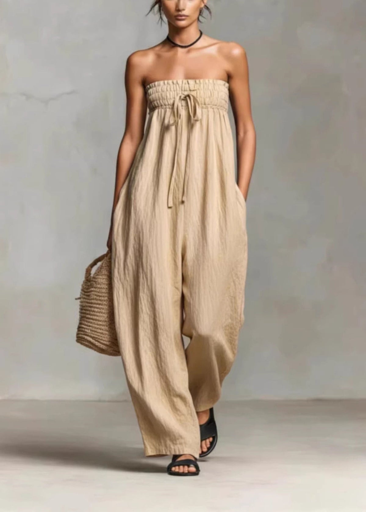 Dam Jumpsuit Ärmlös Dragsko Design 3