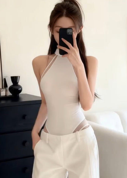 Dam Jumpsuit Ärmlös Modern Design med Lös Midja 3
