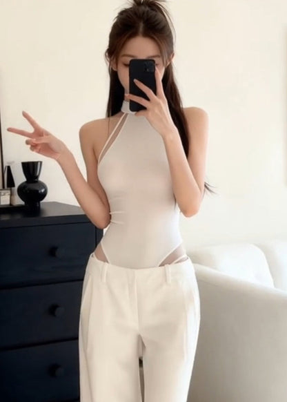 Dam Jumpsuit Ärmlös Modern Design med Lös Midja 4