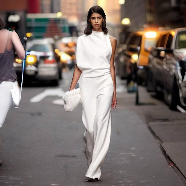 Dam Jumpsuit Asymmetrisk Hög Krage Mjuk Elastisk 1