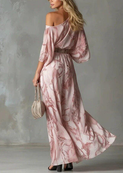 Dam Jumpsuit Asymmetrisk One Shoulder med Flareärm 2