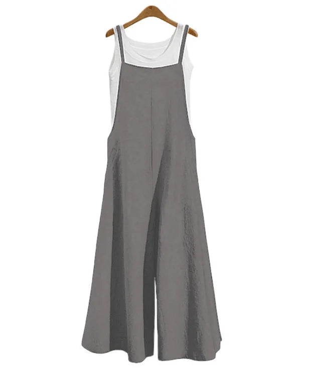 Dam Jumpsuit Enfärgad Casual Dungaree 10