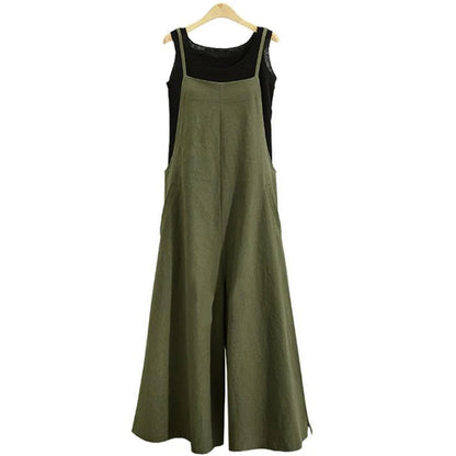 Dam Jumpsuit Enfärgad Casual Dungaree 3