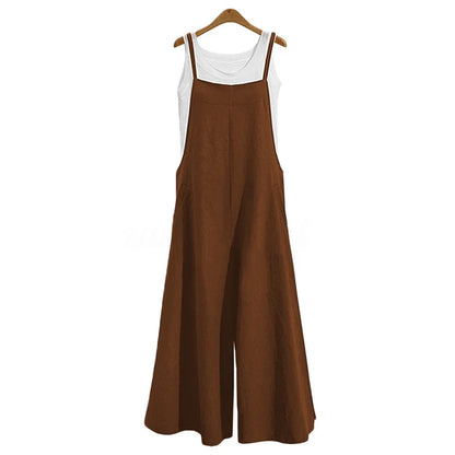 Dam Jumpsuit Enfärgad Casual Dungaree 5