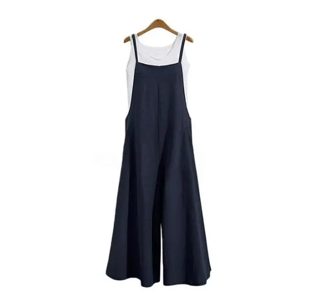 Dam Jumpsuit Enfärgad Casual Dungaree 6