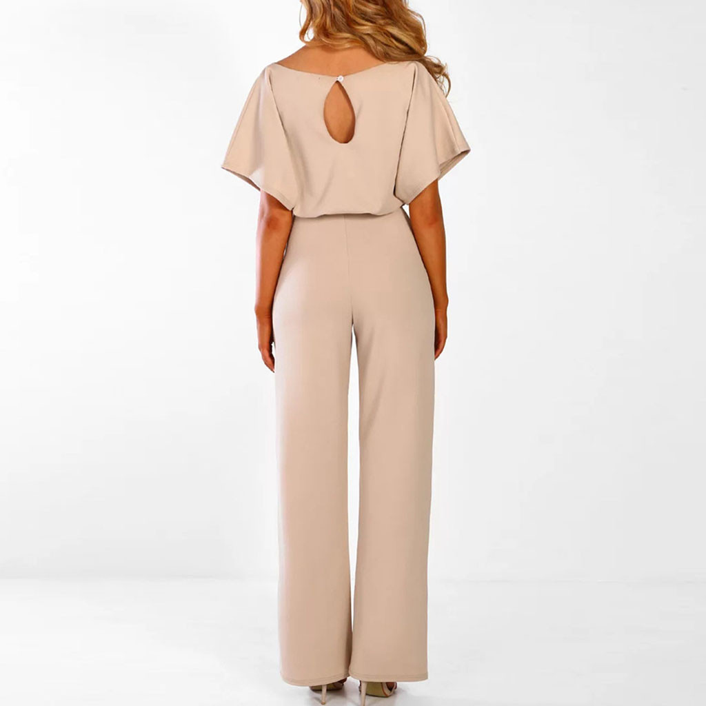 Dam Jumpsuit Vida Byxor Kort Ärmar Mjuk Blandning 2