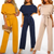 Dam Jumpsuit Vida Byxor Kort Ärmar Mjuk Blandning 8