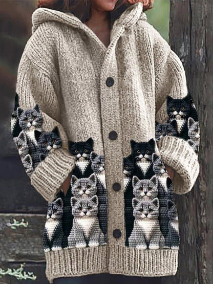 Dam Kattkofta Med Charmigt Motiv 1
