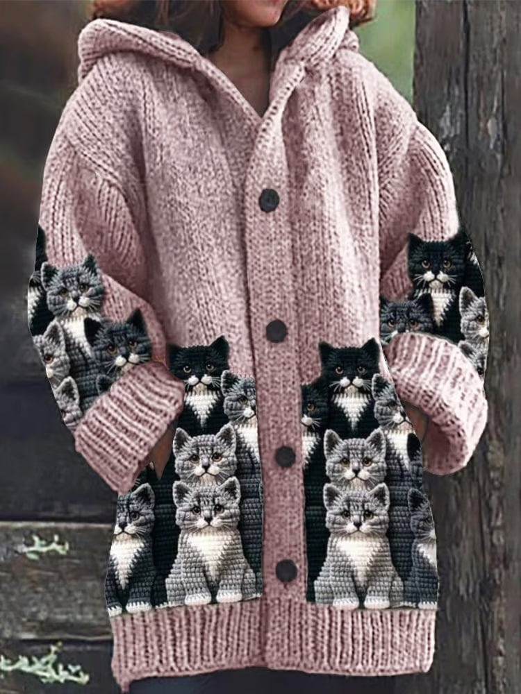 Dam Kattkofta Med Charmigt Motiv 2