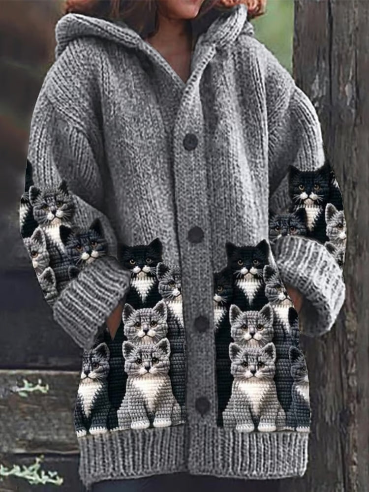 Dam Kattkofta Med Charmigt Motiv 3