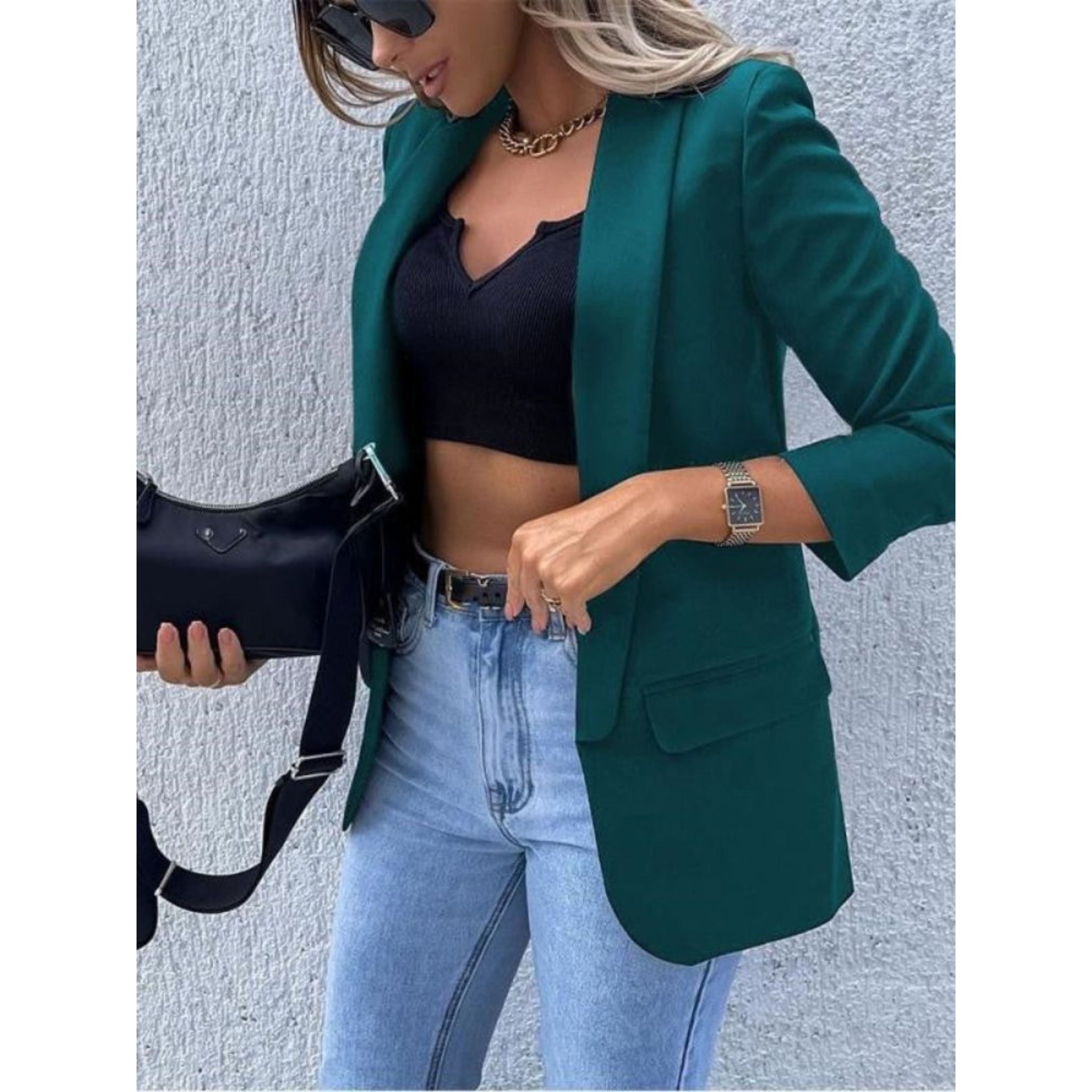 Dam Kavaj Med Modern Stil För Avslappnad Look 2