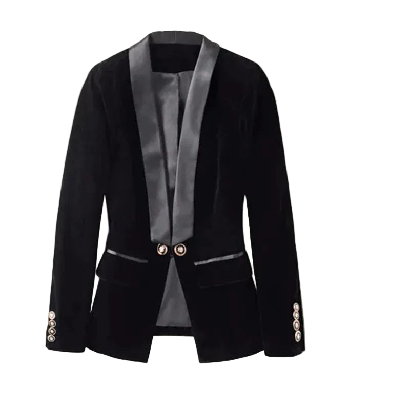 Dam Kavaj med Satin Detaljer 0