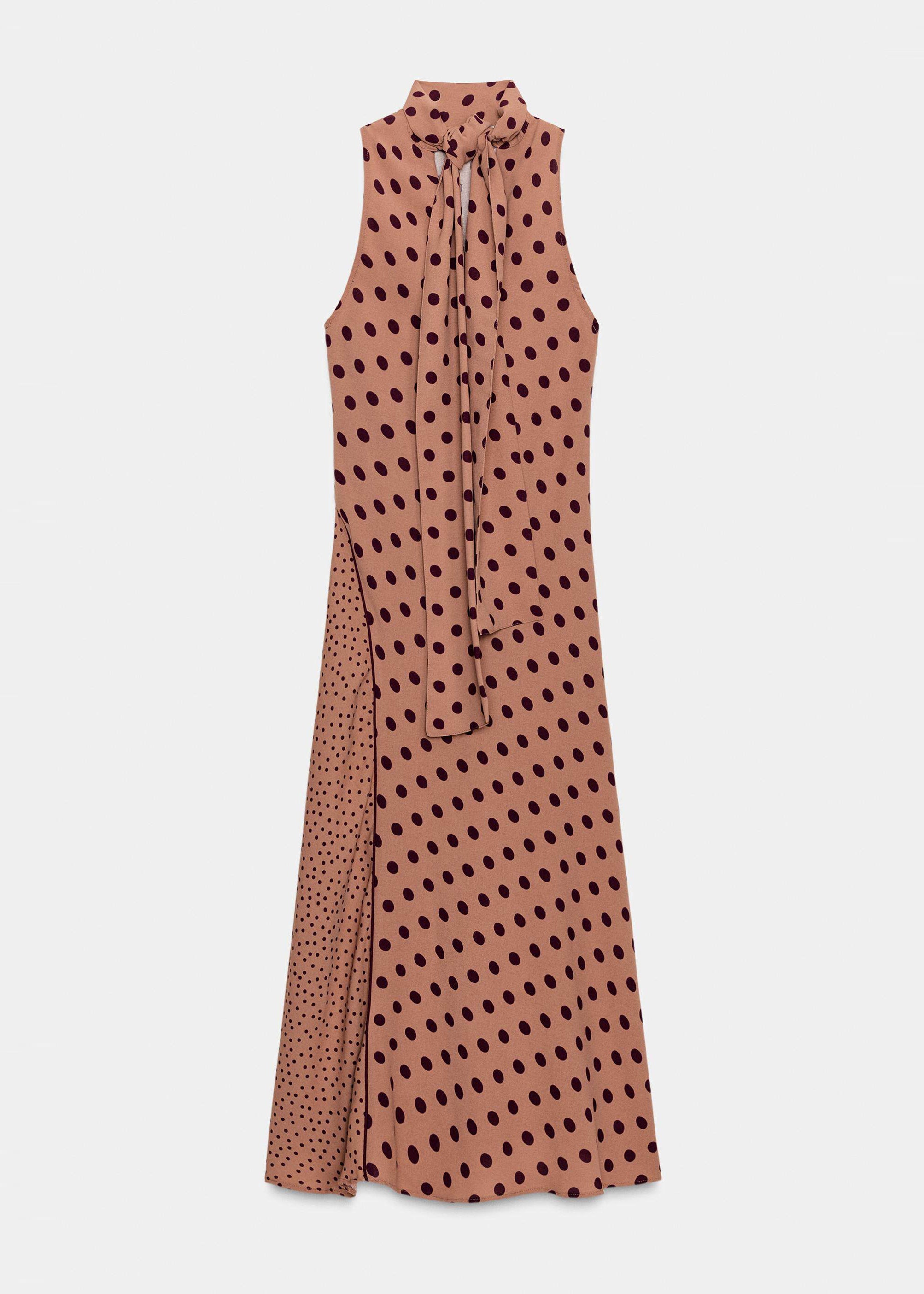 Dam Klänning Långärmad Turtleneck Patchwork Stil 4