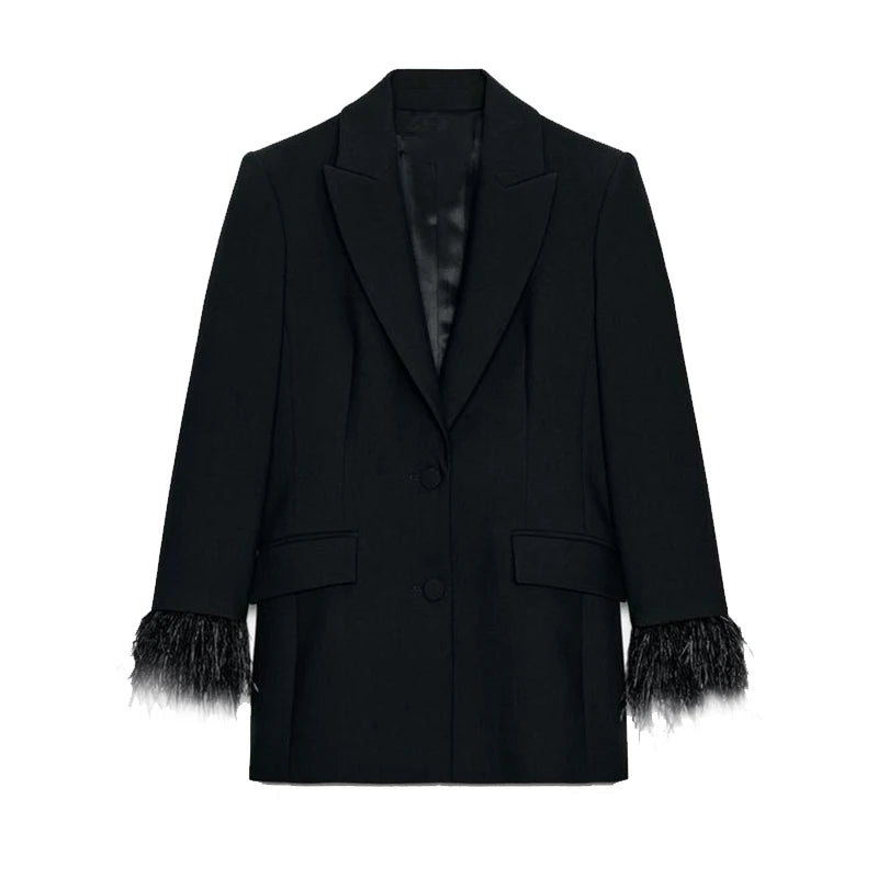Dam Kostym Set med Blazer och Byxor 10