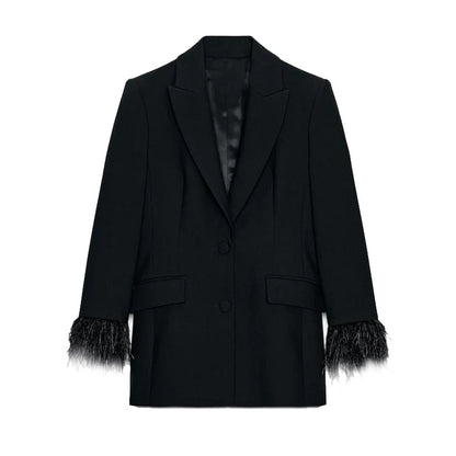 Dam Kostym Set med Blazer och Byxor 10