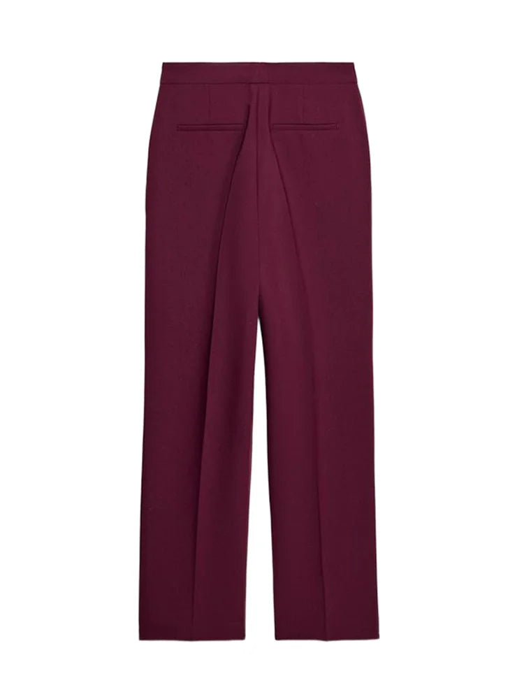 Dam Kostym Set med Blazer och Byxor 5