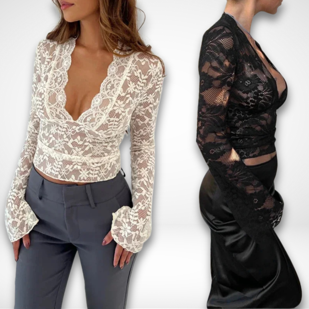 Dam Lace Top Elegant Chic 1