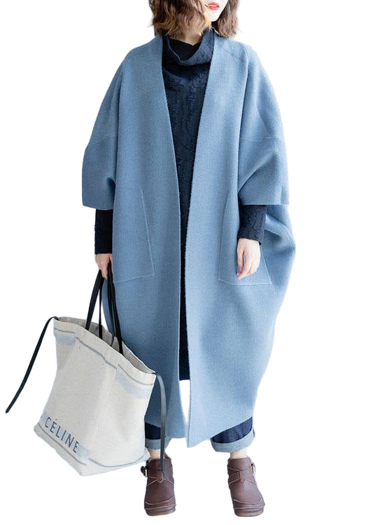 Dam Lång Kappa med Batwing Ärmar 0