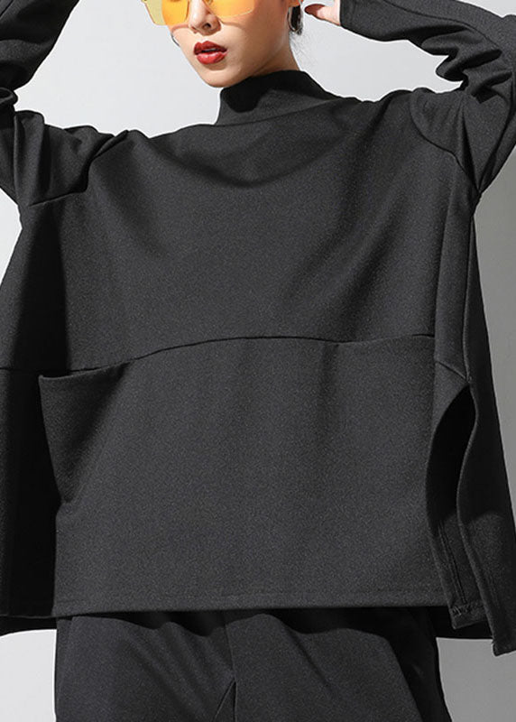 Dam Långärmad Topp med Öppna Sidor 1