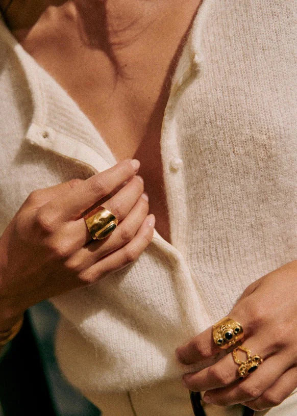 Dam Langarmad med Knappdetaljer Tidlös Stil 6