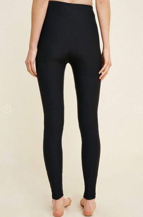 Dam Leggings med Spetsutskärningar i Borstad Design 2