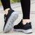 Dam Loafers Klittenband Syntetisk Material Modern Design 2