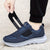 Dam Loafers Klittenband Syntetisk Material Modern Design 7
