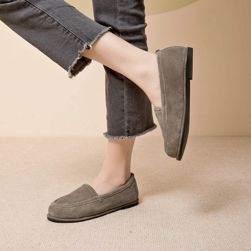 Dam Loafers Låg Klack Casual 5