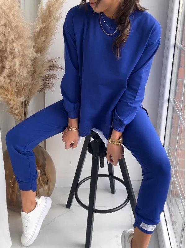 Dam Loungewear Set Bekväm Topp och Byxor 7