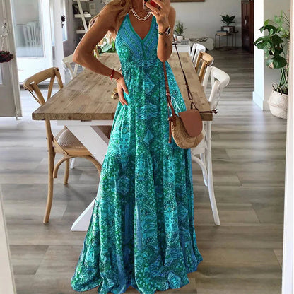 Dam Maxiklänning Boho Stil Trendig och Bekväm 4