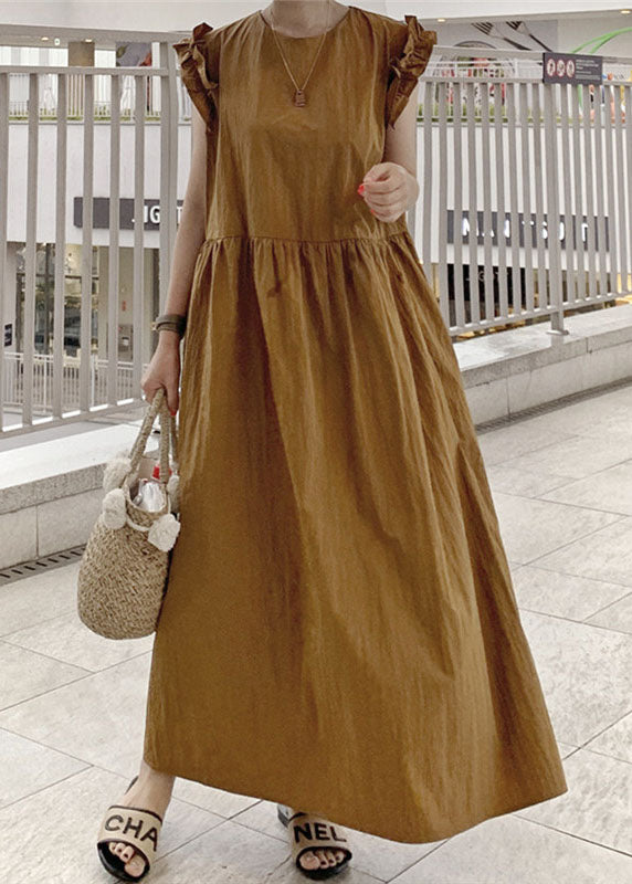 Dam Maxiklänning med Pilgrimsmusseltrim och Loose Fit 3