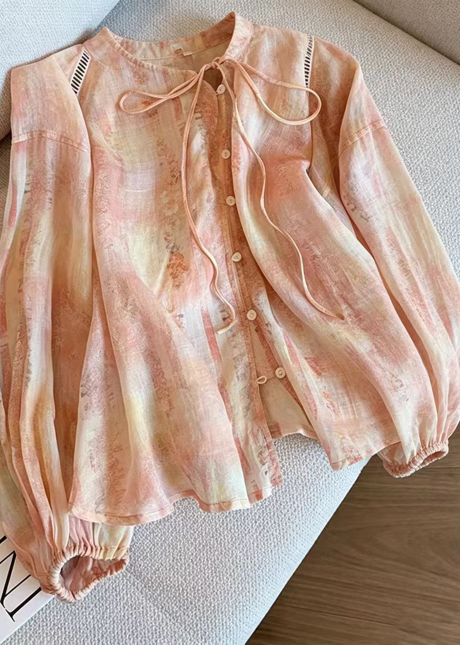 Dam Oversized Skjorta med Tryck Sommarstil 1