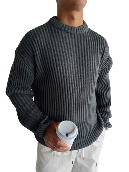 Dam Oversized Tröja Tungstickad 0