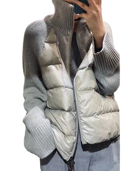 Dam Parka med Turtleneck och Dragkedja 0