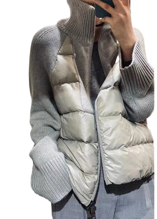 Dam Parka med Turtleneck och Dragkedja 0