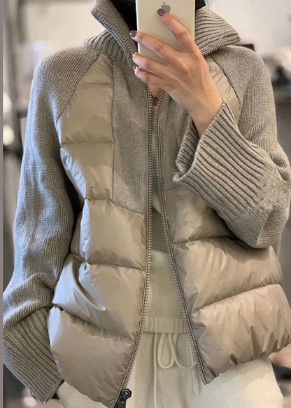 Dam Parka med Turtleneck och Dragkedja 3