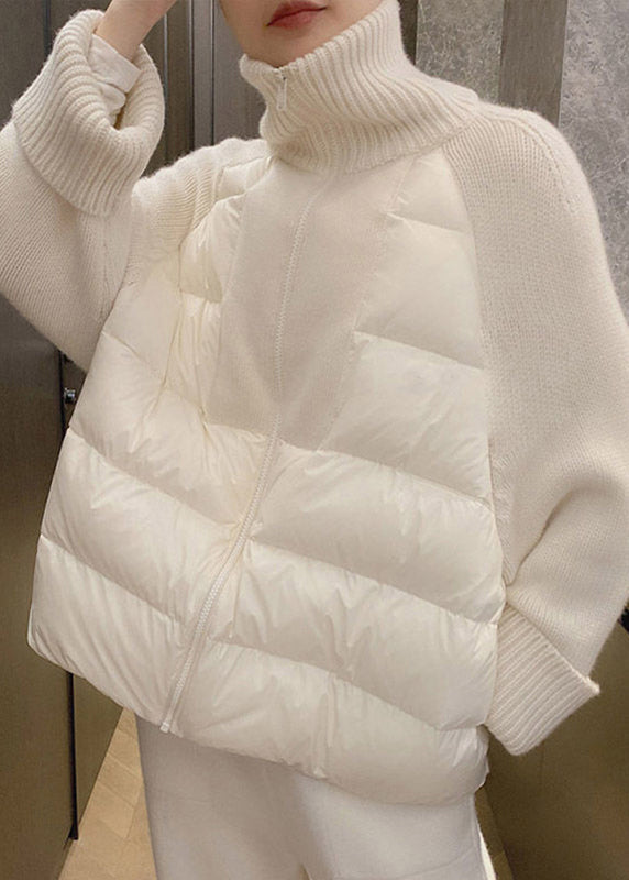 Dam Parka med Turtleneck och Dragkedja 4