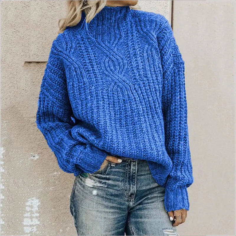 Dam Pullover Klassisk Stil Mjuk Material 3