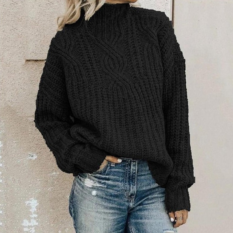 Dam Pullover Modern Stil Mjuk Material 1