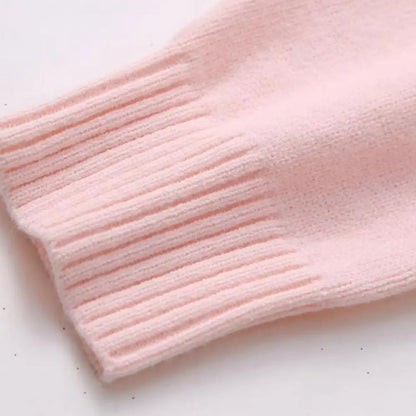 Dam Pullover Ribbstickad Stilren 6