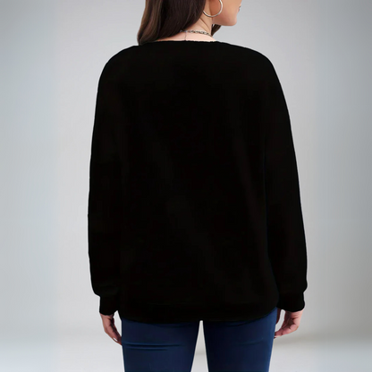Dam Pullover med Hjärtmotiv i Mjuk Tyg 2