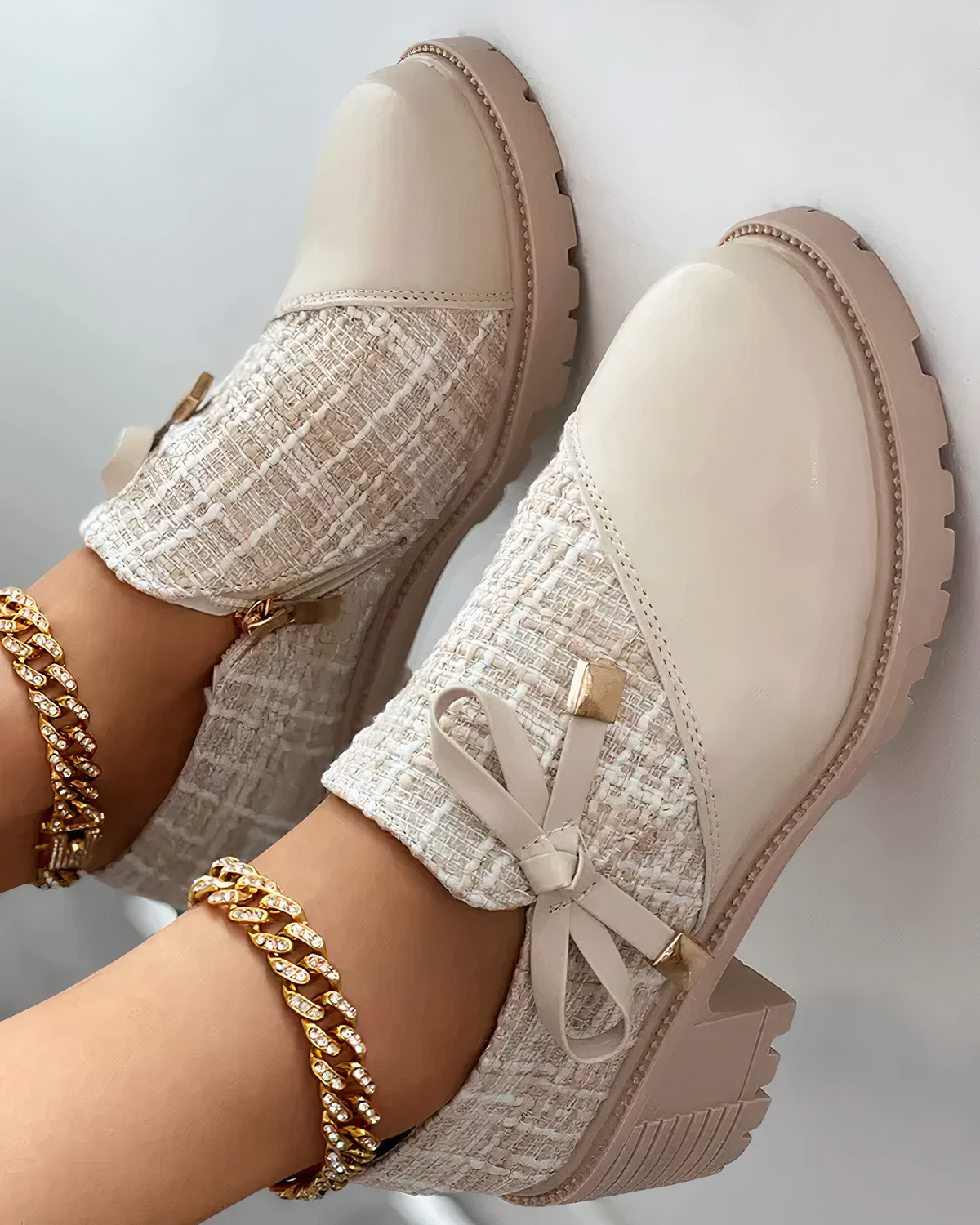 Dam Pumps med Bred Klack och Öppen Tå 3