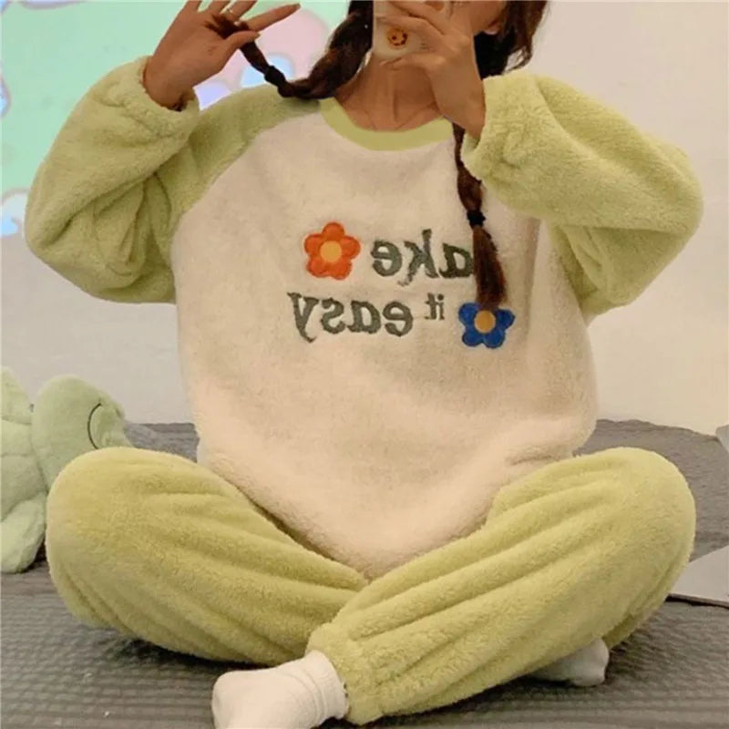 Dam Pyjamaset Mjuk Bomull 2